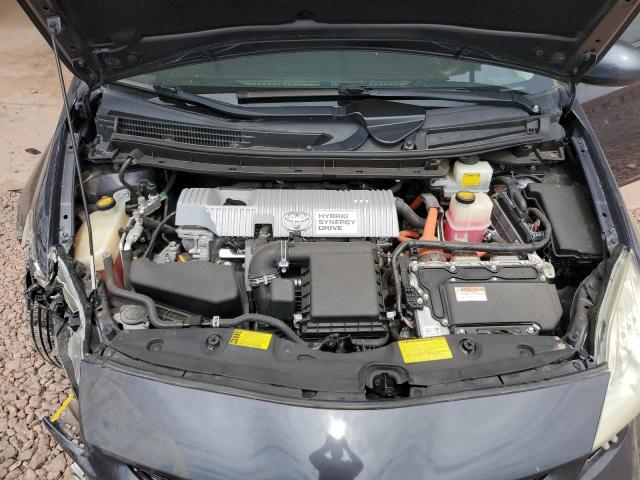 JTDKN3DUXD1651211 - 2013 TOYOTA PRIUS GRAY photo 11