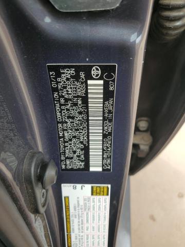 JTDKN3DUXD1651211 - 2013 TOYOTA PRIUS GRAY photo 12