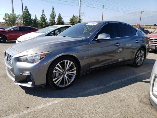 JN1EV7AP6JM359667 - 2018 INFINITI Q50 LUXE GRAY photo 1