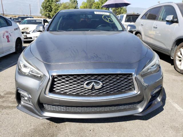 JN1EV7AP6JM359667 - 2018 INFINITI Q50 LUXE GRAY photo 5