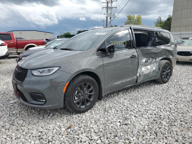 2C4RC1FG0MR605592 - 2021 CHRYSLER PACIFICA TOURING GRAY photo 1