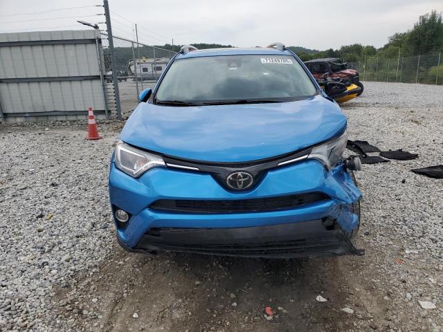 JTMWFREVXHD095284 - 2017 TOYOTA RAV4 XLE BLUE photo 5