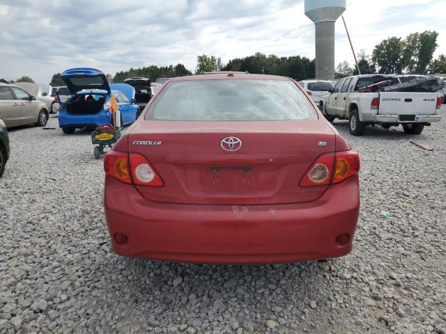 1NXBU4EE2AZ296735 - 2010 TOYOTA COROLLA BASE Czerwony zdjęcie 6