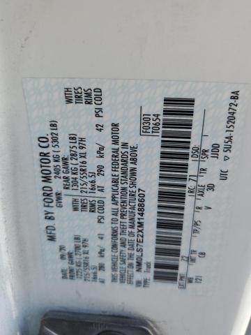 NM0LS7E2XM1488607 - 2021 FORD TRANSIT CONNECT XL Biały zdjęcie 13