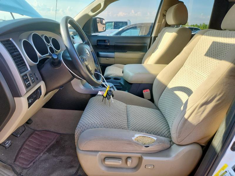 5TFRM5F15AX018365 - 2010 TOYOTA TUNDRA DOUBLE CAB SR5 WHITE photo 7