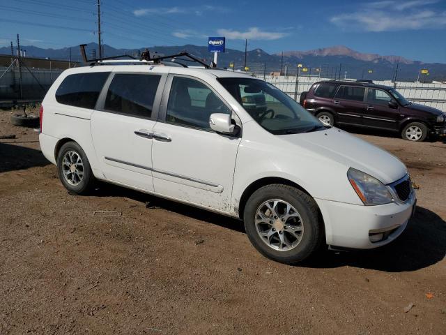 KNDMH4C78E6542428 - 2014 KIA SEDONA EX WHITE photo 4