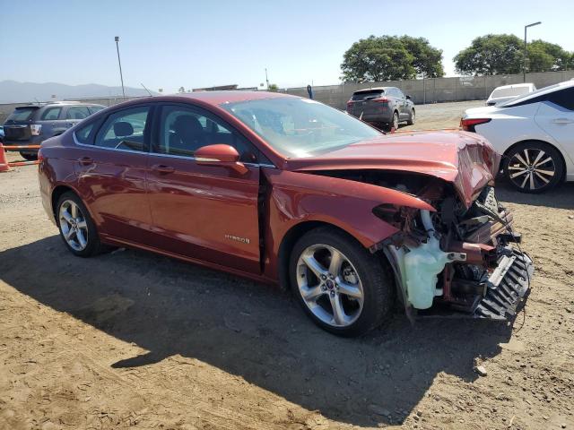 3FA6P0LU3ER158186 - 2014 FORD FUSION SE HYBRID ORANGE photo 4