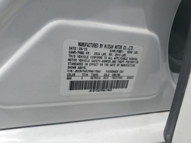 JN1BV7AR7FM417846 - 2015 INFINITI Q50 BASE თეთრი ფოტო 12