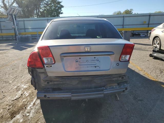 1HGES16335L019527 - 2005 HONDA CIVIC DX VP SILVER photo 6