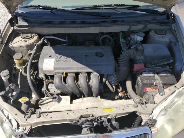 2T1BR32E45C482607 - 2005 TOYOTA COROLLA CE TAN photo 11