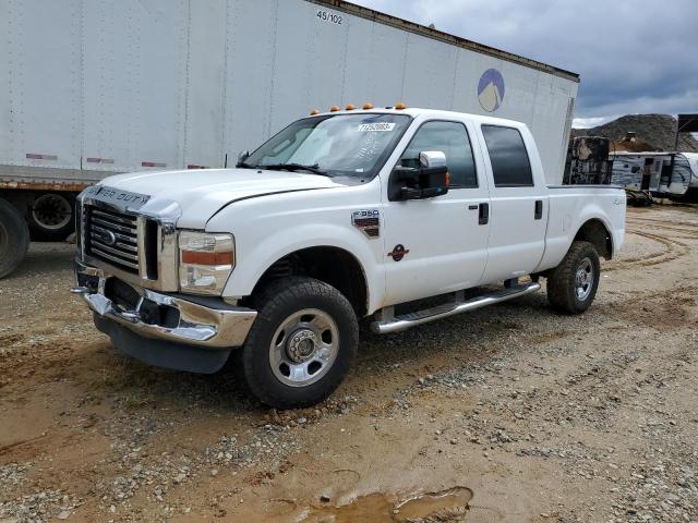 1FTWW31R68ED59424 - 2008 FORD F350 SRW SUPER DUTY WHITE photo 1