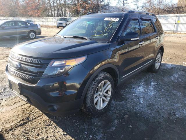 1FM5K8D83DGB21015 - 2013 FORD EXPLORER XLT BLACK photo 1