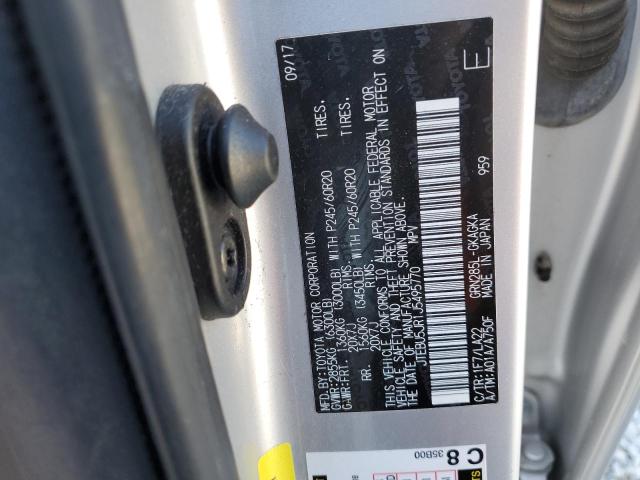 JTEBU5JR1J5495770 - 2018 TOYOTA 4RUNNER SR5/SR5 PREMIUM 银色 照片 13