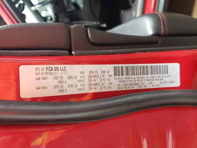 1C4RJFLGXHC799814 - 2017 JEEP GRAND CHER TRAILHAWK 红色 照片 13