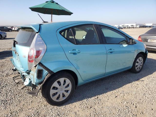 JTDKDTB32E1068341 - 2014 TOYOTA PRIUS C TURQUOISE photo 3