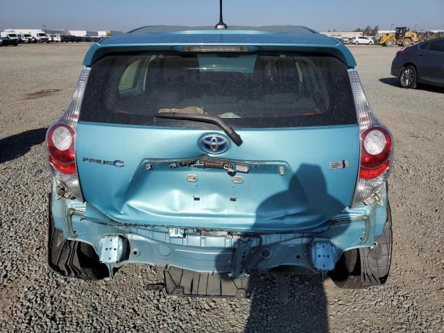 JTDKDTB32E1068341 - 2014 TOYOTA PRIUS C TURQUOISE photo 6