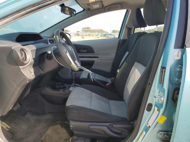 JTDKDTB32E1068341 - 2014 TOYOTA PRIUS C TURQUOISE photo 7