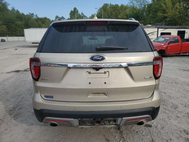 1FM5K8DH4HGE35505 - 2017 FORD EXPLORER XLT GOLD photo 6