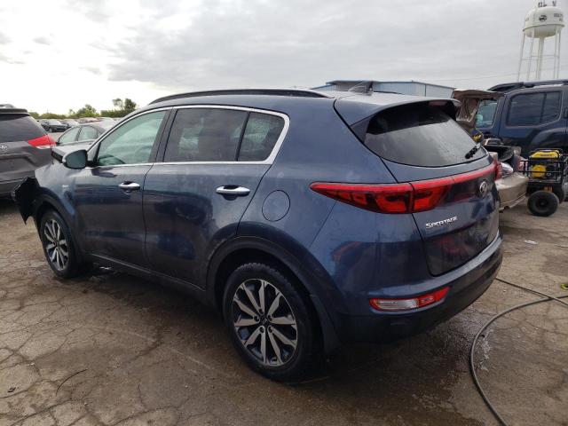 KNDPNCAC4K7585797 - 2019 KIA SPORTAGE EX BLUE photo 2