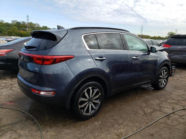 KNDPNCAC4K7585797 - 2019 KIA SPORTAGE EX BLUE photo 3