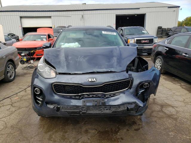 KNDPNCAC4K7585797 - 2019 KIA SPORTAGE EX BLUE photo 5