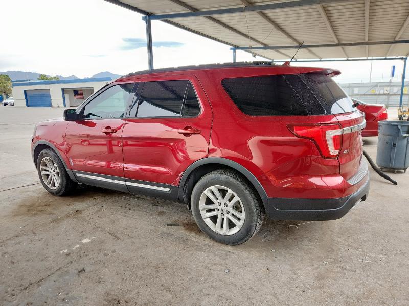 1FM5K7D86KGA08005 - 2019 FORD EXPLORER XLT Красный фото 2