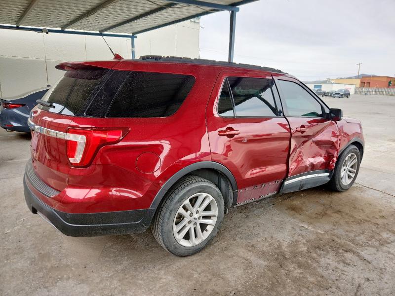1FM5K7D86KGA08005 - 2019 FORD EXPLORER XLT Красный фото 3