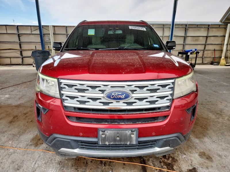 1FM5K7D86KGA08005 - 2019 FORD EXPLORER XLT Красный фото 5
