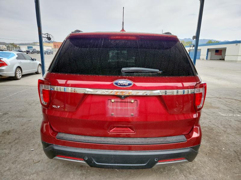 1FM5K7D86KGA08005 - 2019 FORD EXPLORER XLT Красный фото 6