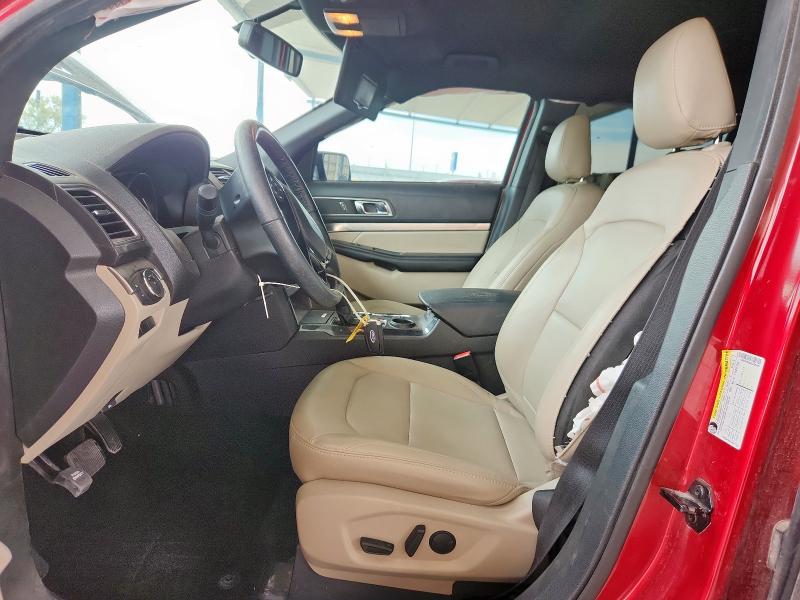 1FM5K7D86KGA08005 - 2019 FORD EXPLORER XLT Красный фото 7