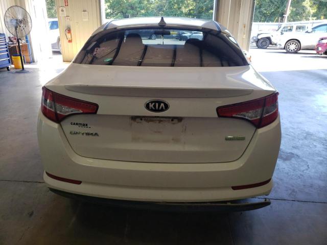 KNAGM4AD8C5035742 - 2012 KIA OPTIMA HYBRID WHITE photo 6