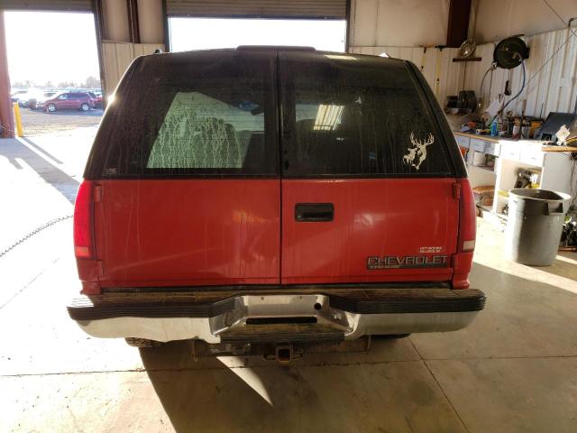 1GNEK13K9SJ454710 - 1995 CHEVROLET TAHOE K1500 RED photo 6