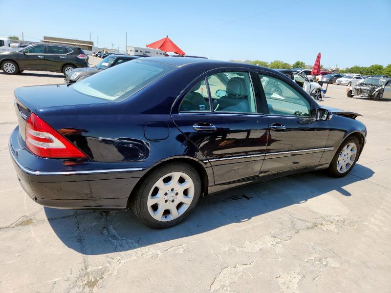 WDBRF92H26F769679 - 2006 MERCEDES-BENZ C 280 4MATIC BLUE photo 3