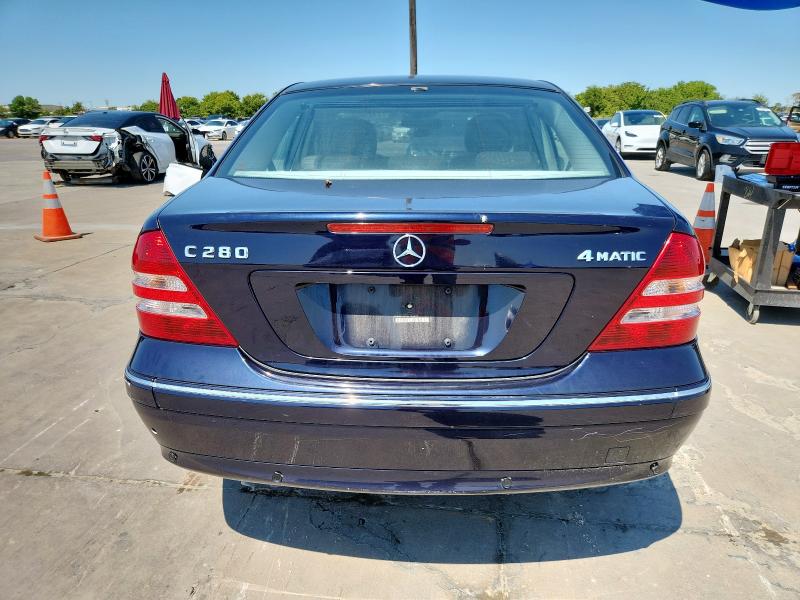 WDBRF92H26F769679 - 2006 MERCEDES-BENZ C 280 4MATIC BLUE photo 6