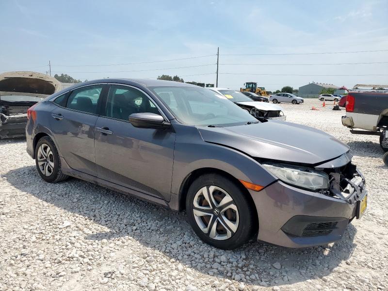 19XFC2F5XHE200323 - 2017 HONDA CIVIC LX ნაცრისფერი ფოტო 4