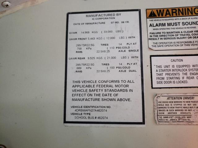 4DRBWAFN27A462074 - 2007 IC CORPORATION 3000 黄色 照片 13