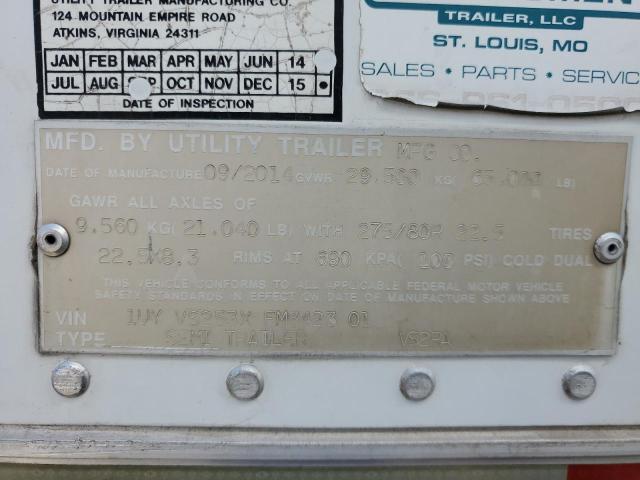 1UYVS253XFM342301 - 2015 UTILITY REEFER WHITE photo 10