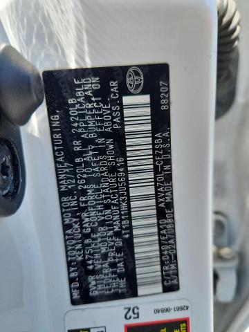 4T1B11HK3JU569416 - 2018 TOYOTA CAMRY L Ақ фото 13