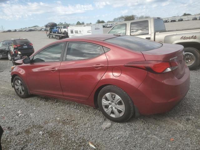 5NPDH4AE4GH743804 - 2016 HYUNDAI ELANTRA SE RED photo 2