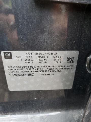 1G11C5SLXEF166507 - 2014 CHEVROLET MALIBU 1LT 灰色 照片 12