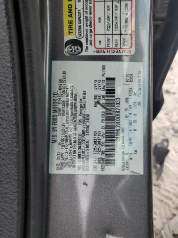 3LNHL2JC0CR821033 - 2012 LINCOLN MKZ GRAY photo 12