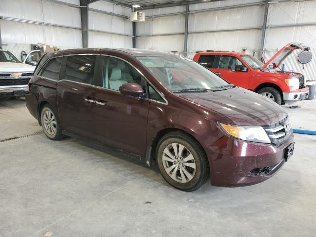 5FNRL5H61EB070622 - 2014 HONDA ODYSSEY EXL BURGUNDY photo 4