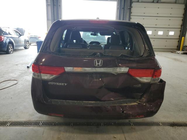 5FNRL5H61EB070622 - 2014 HONDA ODYSSEY EXL BURGUNDY photo 6