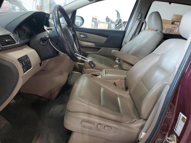 5FNRL5H61EB070622 - 2014 HONDA ODYSSEY EXL BURGUNDY photo 7
