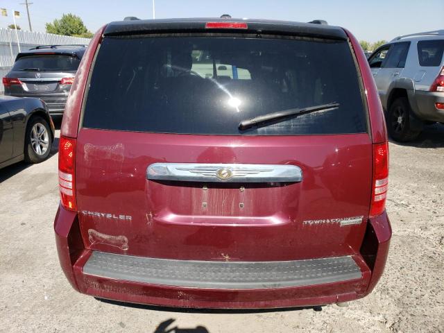 2A8HR54109R613076 - 2009 CHRYSLER TOWN & COU TOURING MAROON photo 6