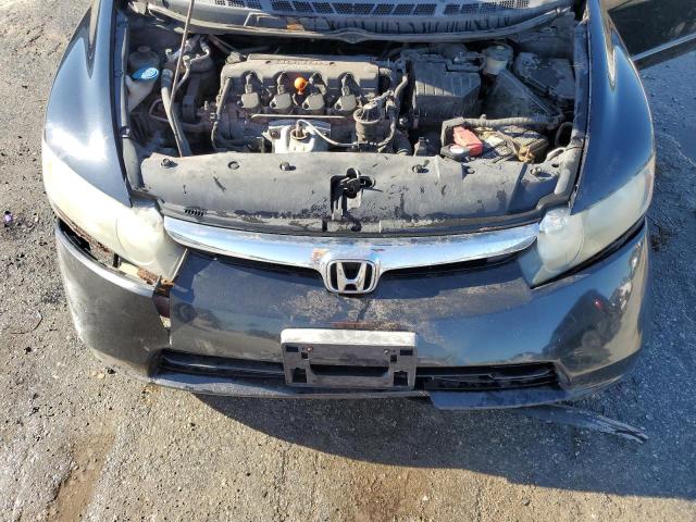 1HGFA16557L043307 - 2007 HONDA CIVIC LX BLACK photo 11