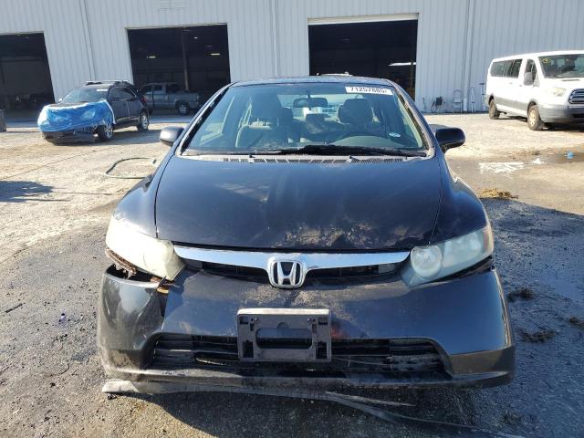 1HGFA16557L043307 - 2007 HONDA CIVIC LX BLACK photo 5