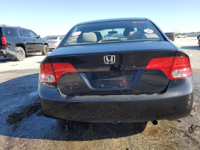 1HGFA16557L043307 - 2007 HONDA CIVIC LX BLACK photo 6