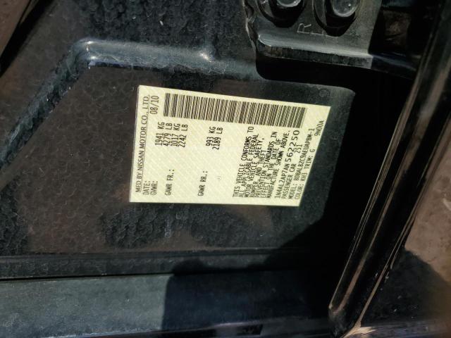 1N4AL2AP7AN562250 - 2010 NISSAN ALTIMA BASE Noir photo 12