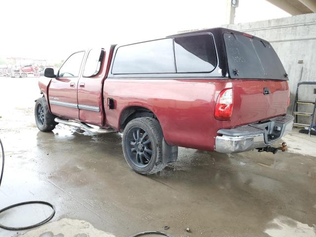5TBRU34115S449555 - 2005 TOYOTA TUNDRA ACCESS CAB SR5 BURGUNDY photo 2